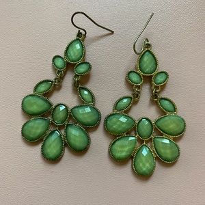 Green Stone Earrings